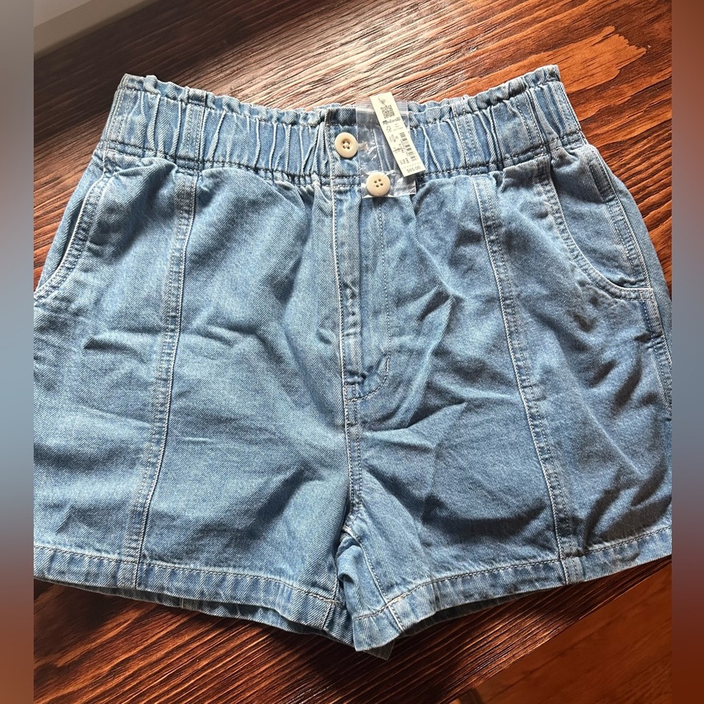 Madewell Paper Bag Denim shorts